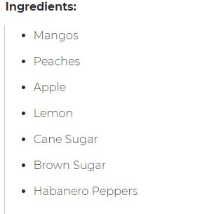 Arawak Farm® Spicy Fruit Spread - Mango Peach